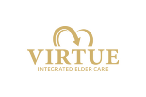 The logo of Virtue Integrated Elder Care, an LHP Skillnet Member Company booking our Courses for Residential Care Providers.