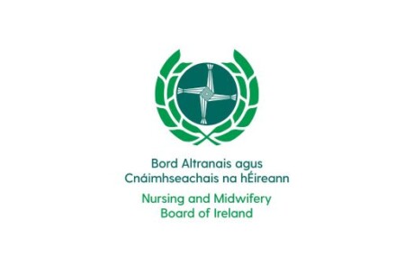 The logo of the Nursing and Midwifery Board of Ireland.