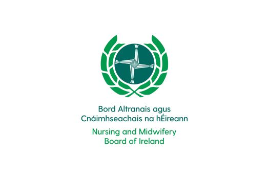 The logo of the Nursing and Midwifery Board of Ireland.